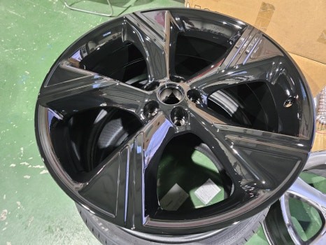 대구/경산/휠도색/휠수리/휠복원/잘하는곳/제네시스/GV80/22인치/신형/블랙유광/분체도색