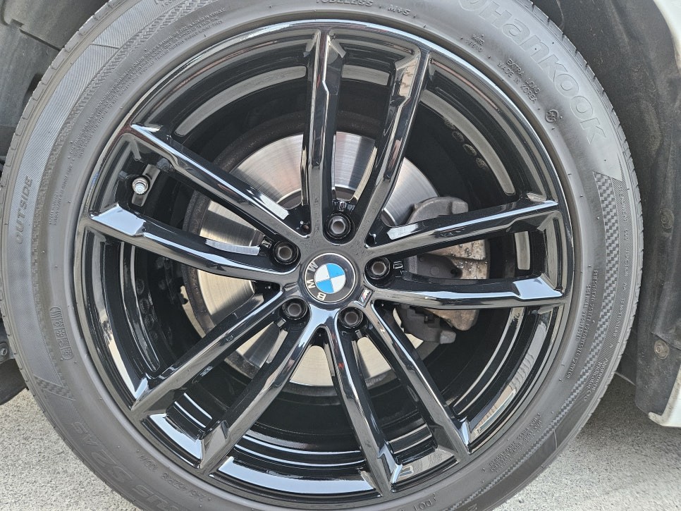 대구/경산/휠도색/휠수리/휠복원/잘하는곳/BMW/G30/5시리즈/18인치/순정휠/블랙유광/분체휠도색
