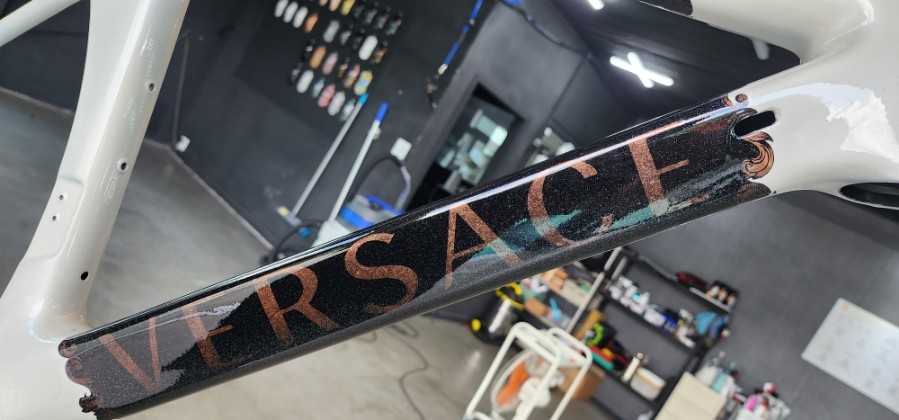 경기도 양주 하이브리드 로드 자전거 도색 (ps 레인보우펄 베르사체 st 커스텀) / 양주, 구리, 의정부