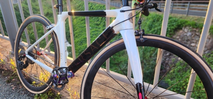 경기도 양주 하이브리드 로드 자전거 도색 (ps 레인보우펄 베르사체 st 커스텀) / 양주, 구리, 의정부