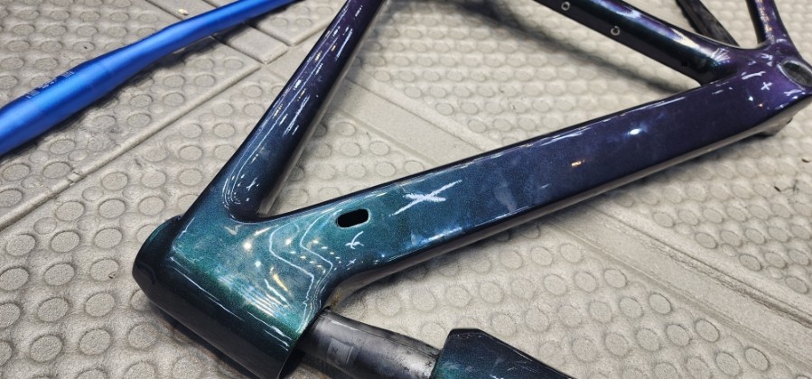 경기도 양주 하이브리드 로드 자전거 도색 (ps 레인보우펄 베르사체 st 커스텀) / 양주, 구리, 의정부