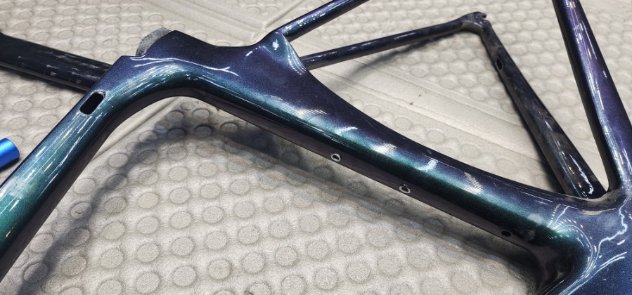 경기도 양주 하이브리드 로드 자전거 도색 (ps 레인보우펄 베르사체 st 커스텀) / 양주, 구리, 의정부