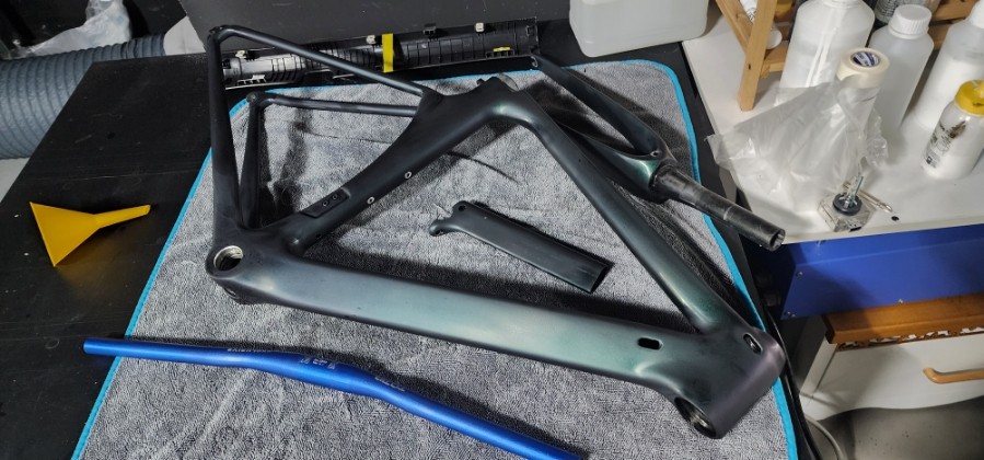 경기도 양주 하이브리드 로드 자전거 도색 (ps 레인보우펄 베르사체 st 커스텀) / 양주, 구리, 의정부