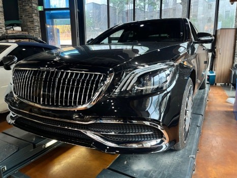 벤츠 S500 신형 컨버전 & 1열,2열 엠비언트 송풍구 시공후기