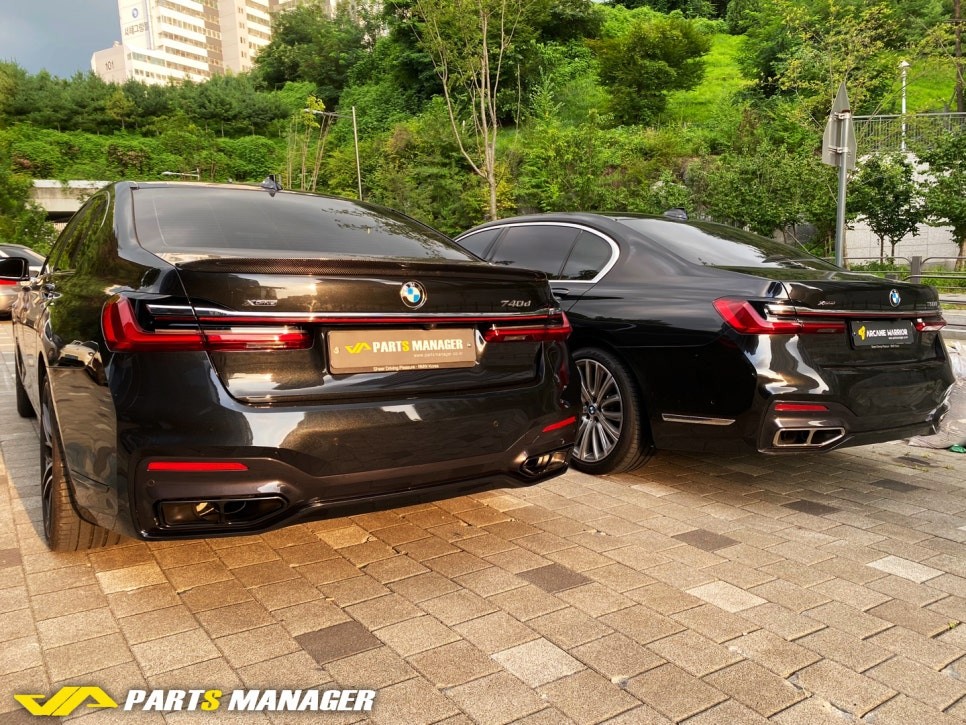 BMW 740D G12스타일 컨버전 [ 블랙 에디션 ] 시공후기