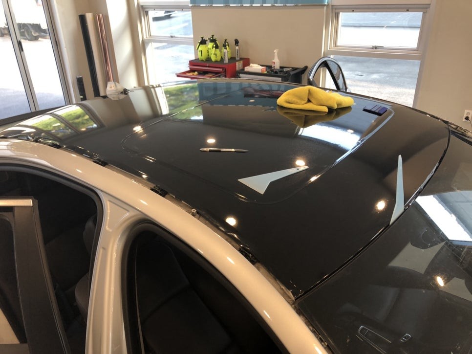 <부산랩핑,부산ppf>bmw 5시리즈 사틴다크그레이 전체랩핑 / 부산 강서구 명지동