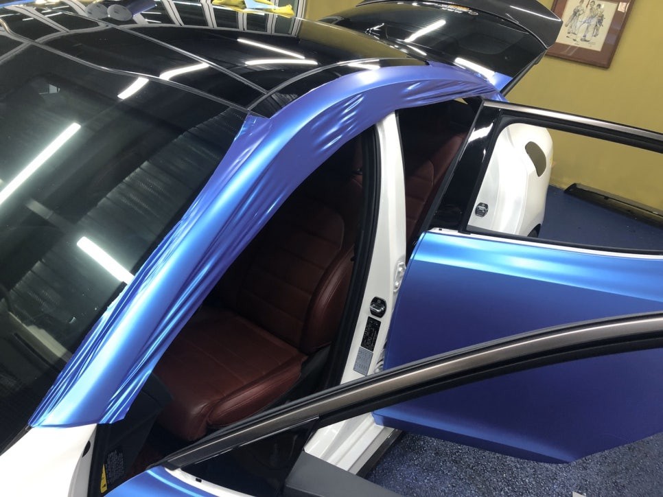 <부산랩핑,부산ppf,부산자동차랩핑>스팅어 사틴 플립 전체랩핑 / 부산 강서구 명지동