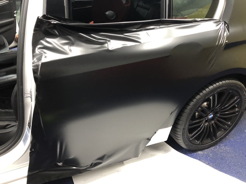 <부산랩핑,부산ppf,부산자동차랩핑>BMW 540i 5시리즈 g30 사틴블랙 전체랩핑 / 부산 강서구 명지동