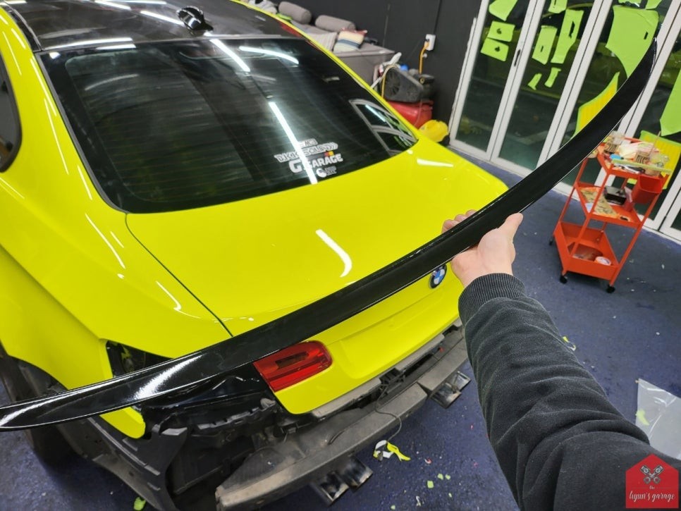 인기 최강 필름의 비결! 부산랩핑 전문점 현스게러지 BMW E92 M3 이노즈텍 레이싱 옐로우 전체랩핑 시공 소개 / 부산 강서구 명지동
