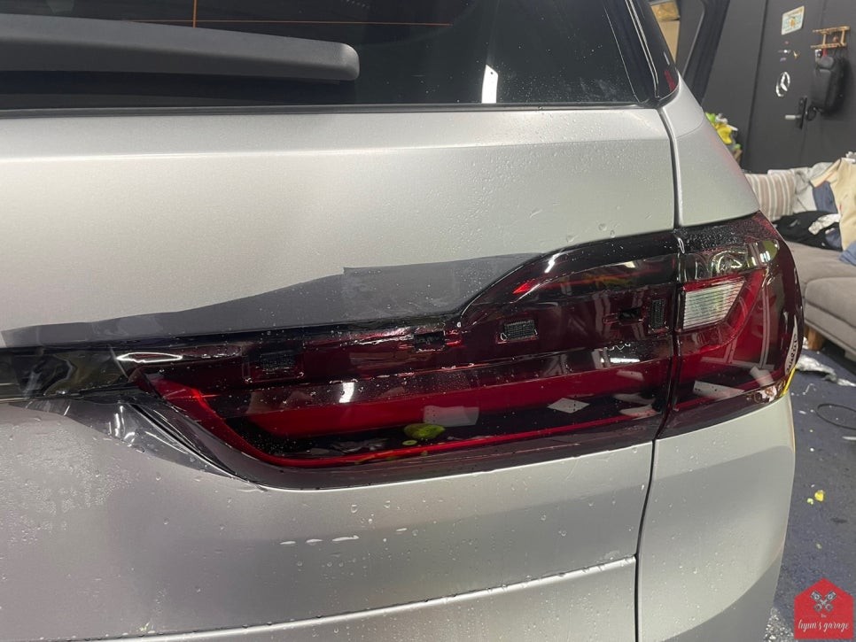 부산랩핑 전문점 현스게러지 BMW X7 사틴 화이트 알루미늄 전체랩핑 시공 소개 / 부산 강서구 명지동