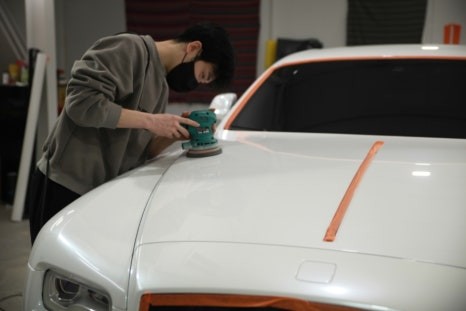 하이엔드 차량 전문 부산랩핑샵 현스게러지에서 롤스로이스 레이스를 랩핑하다 / 부산 강서구 명지동