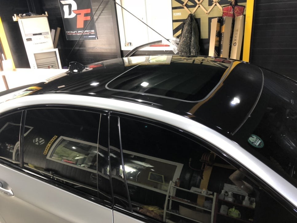 <부산랩핑,부산ppf>BMW M550d 사틴 알루미늄화이트 전체랩핑 / 부산 강서구 명지동