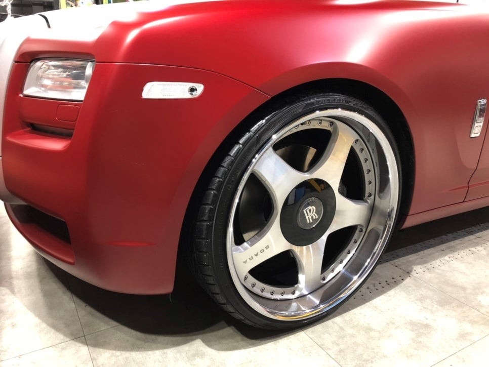 <부산랩핑,부산ppf,부산자동차랩핑>롤스로이스 고스트 투톤전체랩핑 / 부산 강서구 명지동