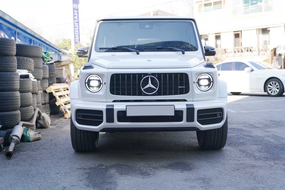 지바겐 G63AMG 브라부스 실버 팁 가변 머플러 BRABUS