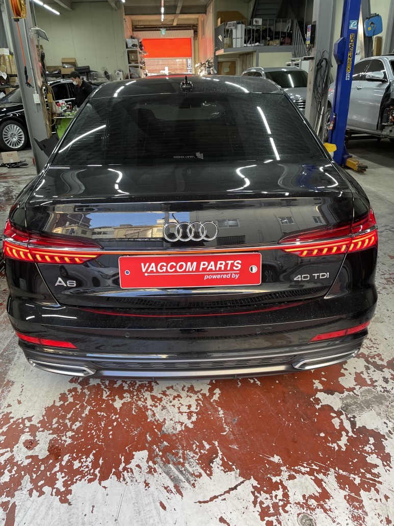 아우디 A6 튜닝 테일램프 장착 및 아우디 전 차종 편의 기능 옵션 전문점 베컴파츠입니다.