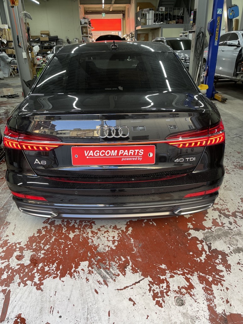 아우디 A6 튜닝 테일램프 장착 및 아우디 전 차종 편의 기능 옵션 전문점 베컴파츠입니다.