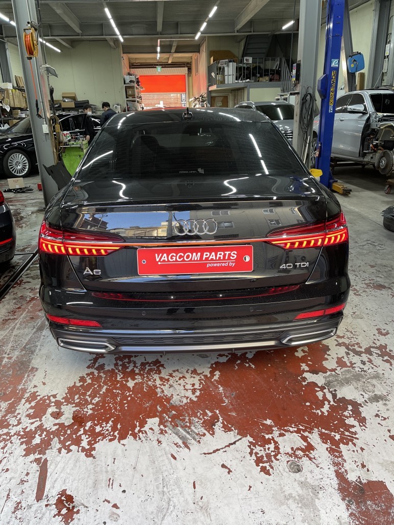 아우디 A6 튜닝 테일램프 장착 및 아우디 전 차종 편의 기능 옵션 전문점 베컴파츠입니다.