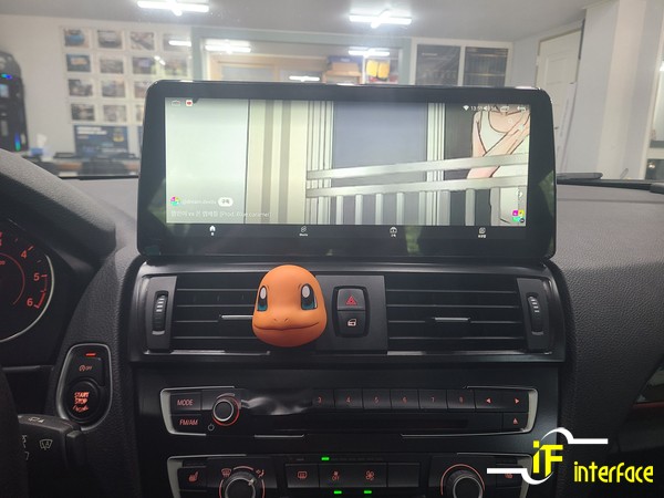 BMW 118D 6.5인치 모니터 탈거 12.3인치 카나로 안드로이드 올인원 장착 / 김해,양산,부산
