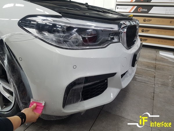 김해ppf bmw 5시리즈 앞범퍼 비키니 생활보호패키지ppf 시공 / 김해,양산,부산