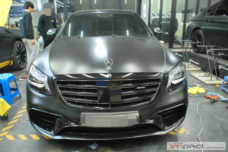 수원 랩핑전문 에이버리 사틴블랙 뒤휀다 사고랩핑-임팩트 / 수원, 광교, 화성, 동탄