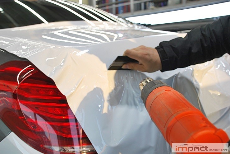 [수원/랩핑]벤츠S클래스 화이트유광 전체랩핑-임팩트WRAP&PPF전문점 / 수원, 광교, 화성, 동탄