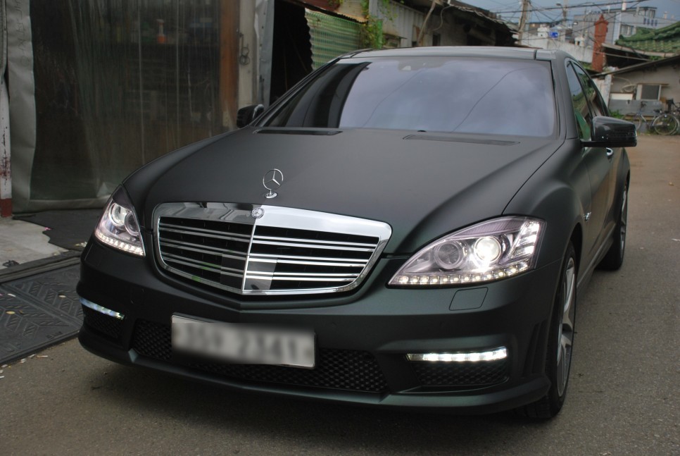 [수원/랩핑] 벤츠S클래스 쉐도우그린 전체랩핑 시공 / 수원, 광교, 화성, 동탄