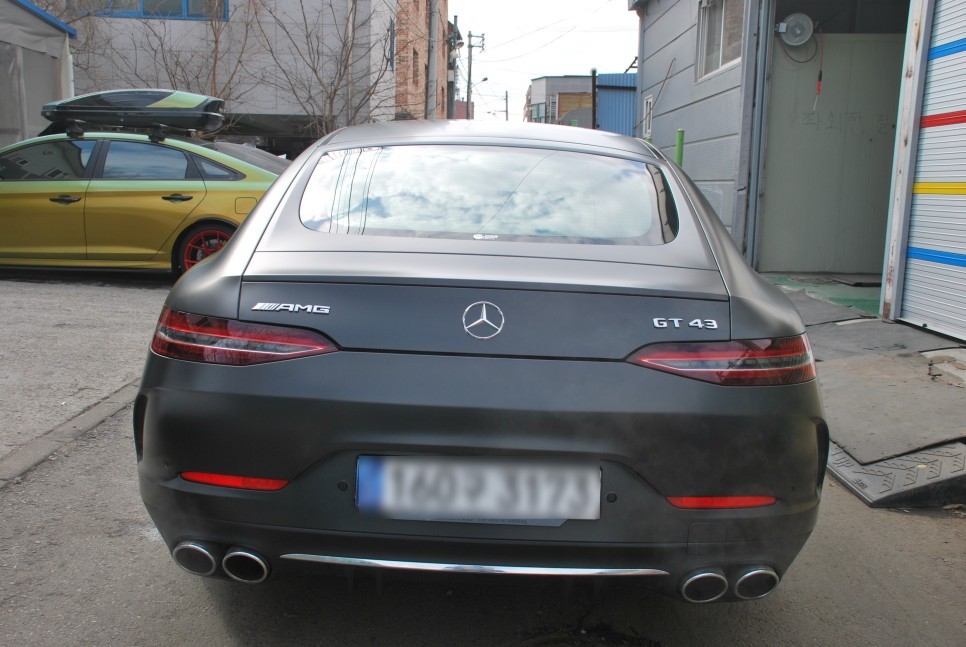 [수원/랩핑] 벤츠AMG GT 사틴블랙락그레이메탈릭 전체랩핑 / 수원, 광교, 화성, 동탄
