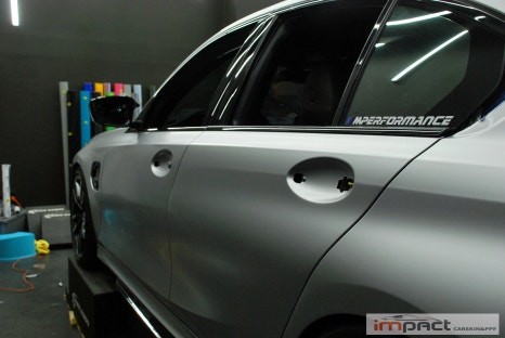 성남/광교/수원 랩핑 임팩트 M340i BMW사틴실버로 이미지 변신 성공!