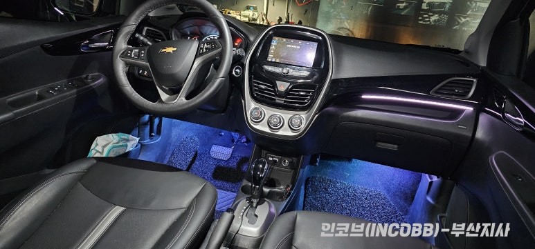 부산 더 뉴 스파크 인코브 엠비언트 라이트 부분시공 만족도 최강! / 부산진구