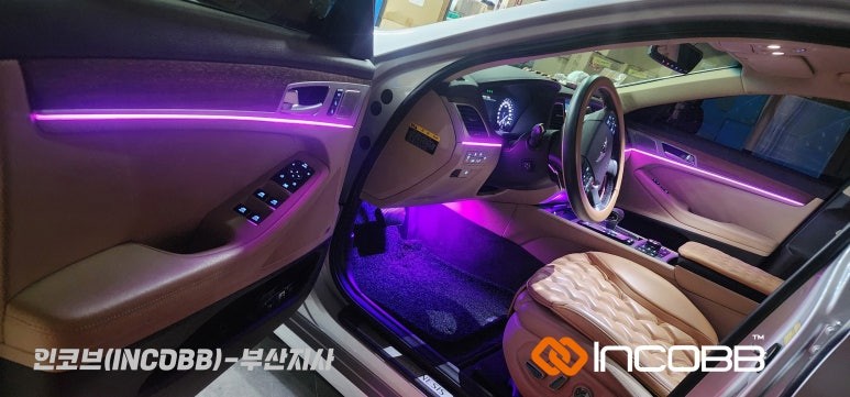 부산 / 제네시스 G80 DH / 인코브 엠비언트 라이트 / 부산진구
