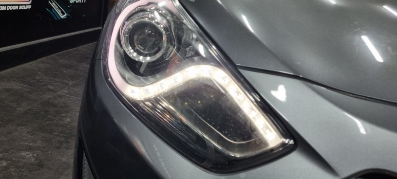 부산 i40 DRL 데이라이트 수리 & LED 번호판등 교체 / 부산진구