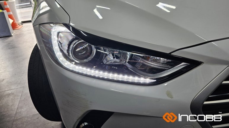 부산 / 아반떼AD / 데이라이트 DRL 수리 전문점 / 자동차검사 완벽 대응 / 인코브 부산지사 / 부산진구