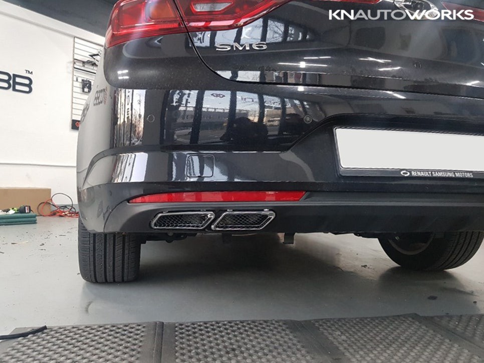 SM6 튜닝 리어 디퓨져(쿼터 머플러팁) 장착 / 경남 양산