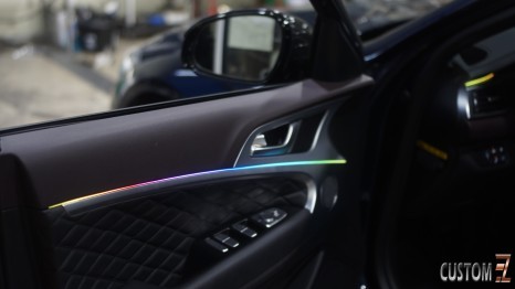 양산엠비언트 제네시스 G70 멀티컬러 무빙엠비언트 시공 / 경남 양산