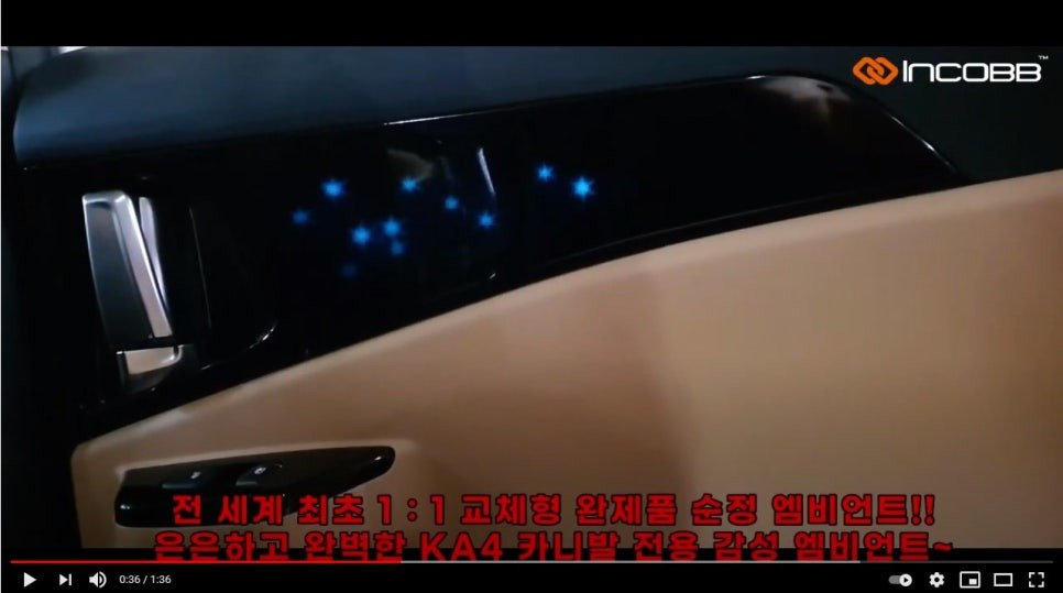 인코브 신형 카니발 KA4 순정 엠비언트 공개 / 김포 고촌읍