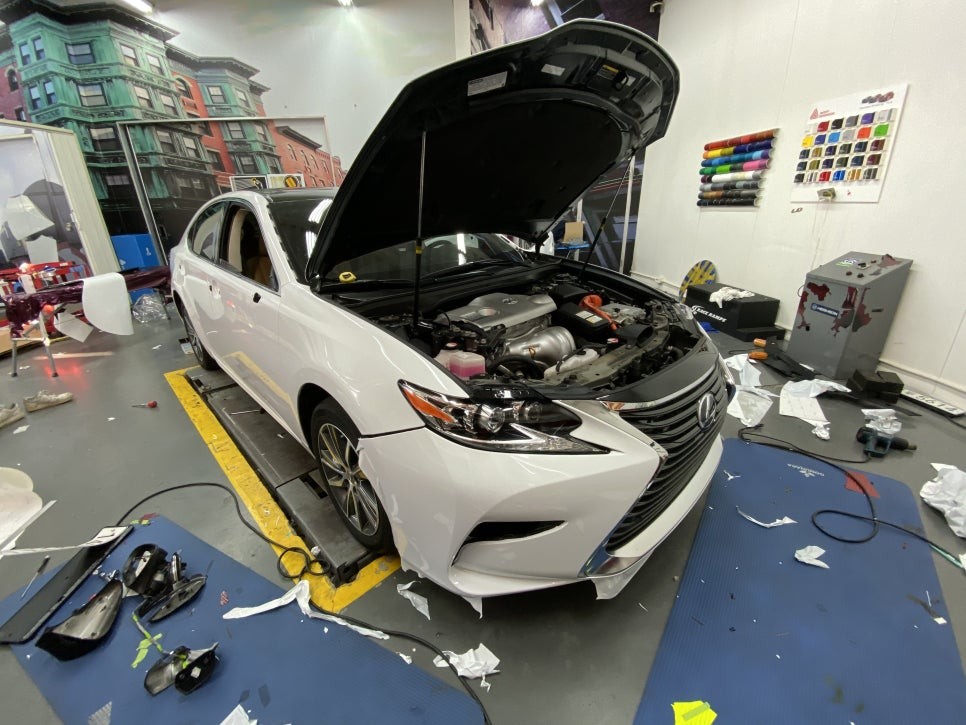 [팀카스킨 화성] 렉서스 ES300 에이버리 유광화이트 전체랩핑 / 서초구 방배동