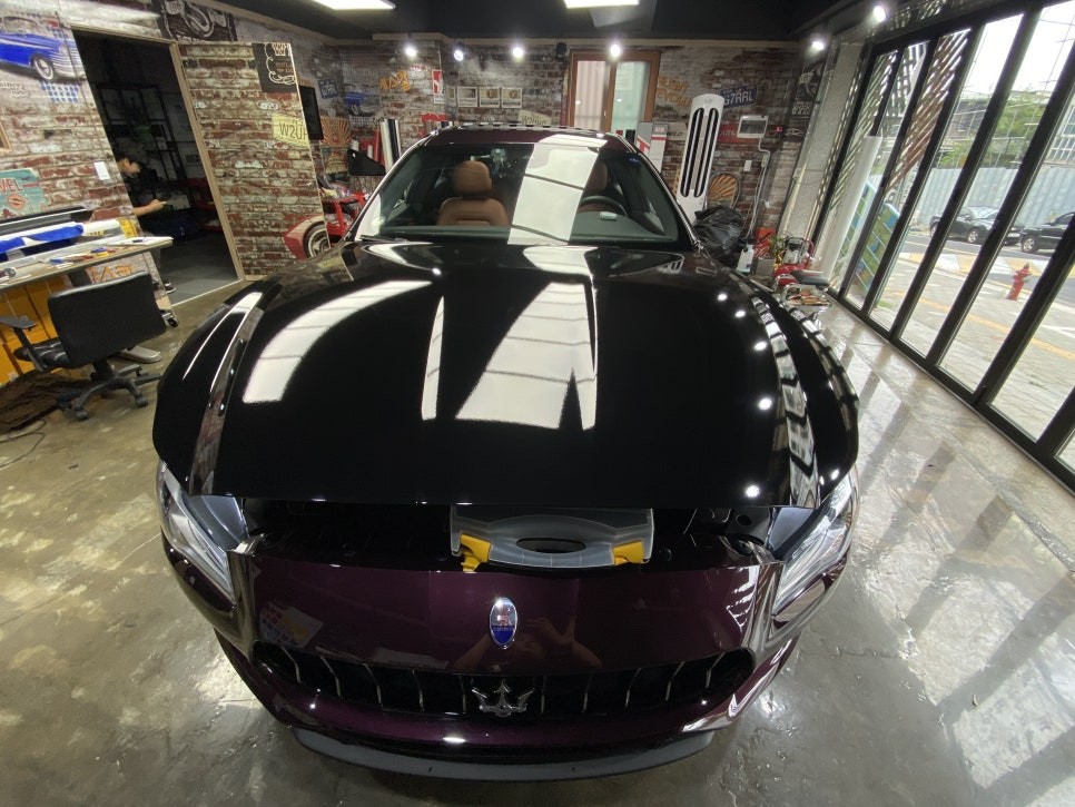 [팀카스킨 서초점] 마세라티 콰트로포르테의 2080 GLOSS BLACK 전체랩핑 시공기 / 서초구 방배동