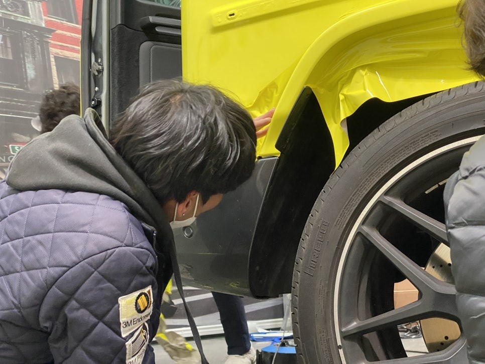[팀카스킨 화성점] BENZ #G63 #AMG #G바겐 전체랩핑 / 3M 2080 #루시드옐로우 #LucidYellow / #헥사아머PPF , 3M 4D 리얼카본 루프. etc / 서초구 방배동