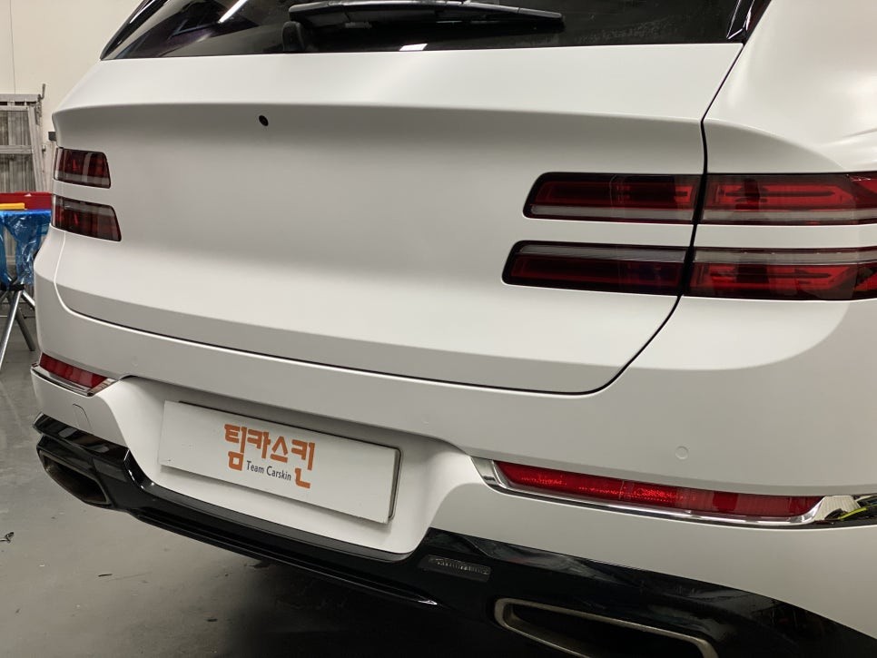 [Genesis GV80] 제네시스 GV80의 포스작렬 사틴화이트로 변신 ! #팀카스킨 #랩핑 #풀랩핑 / 서초구 방배동