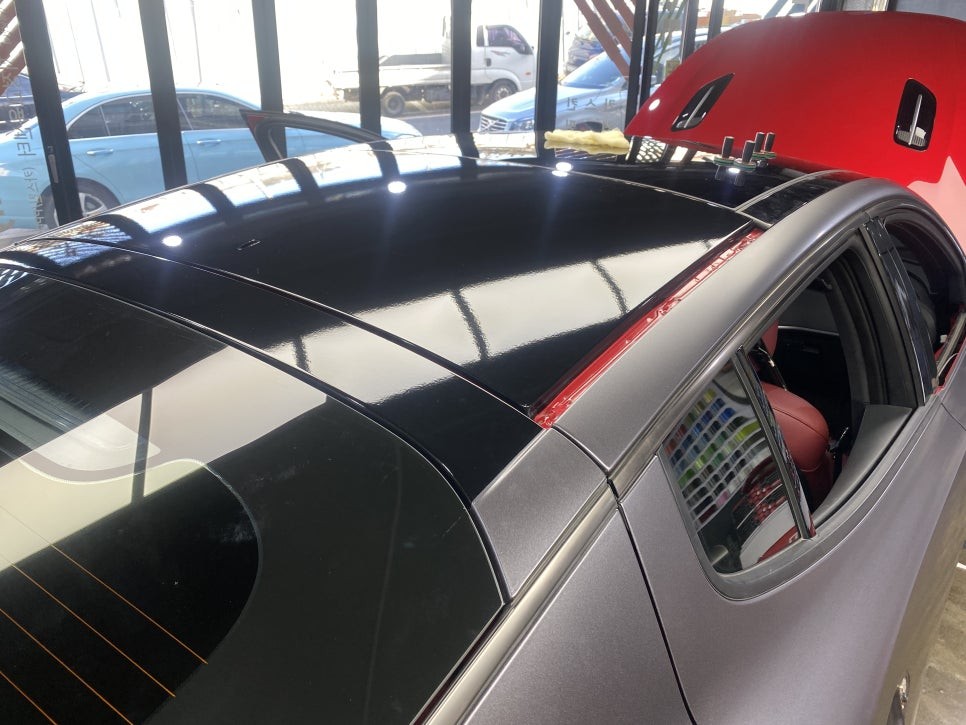 [팀카스킨 서초점] #기아 #스팅어전체랩핑 / 3M 2080 Satin Dark Grey #사틴다크그레이전체랩핑 / 서초구 방배동