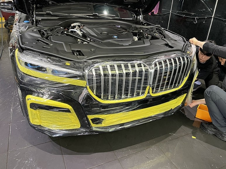 자동차필름 PPF BMW730d 프론트 보호필름