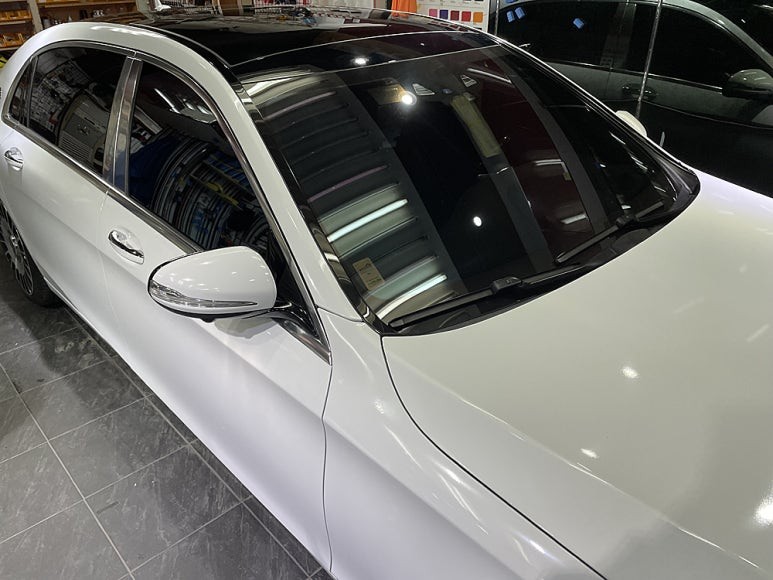 벤츠S650 마이바흐 전체랩핑 [글로스 화이트]