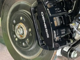 천안아산에서 휠분체도색 했습니다. GV80 유광블랙 분체도장