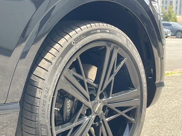 제네시스GV80쿠페 하니그로시블랙 휠도색 / 캘리퍼도색