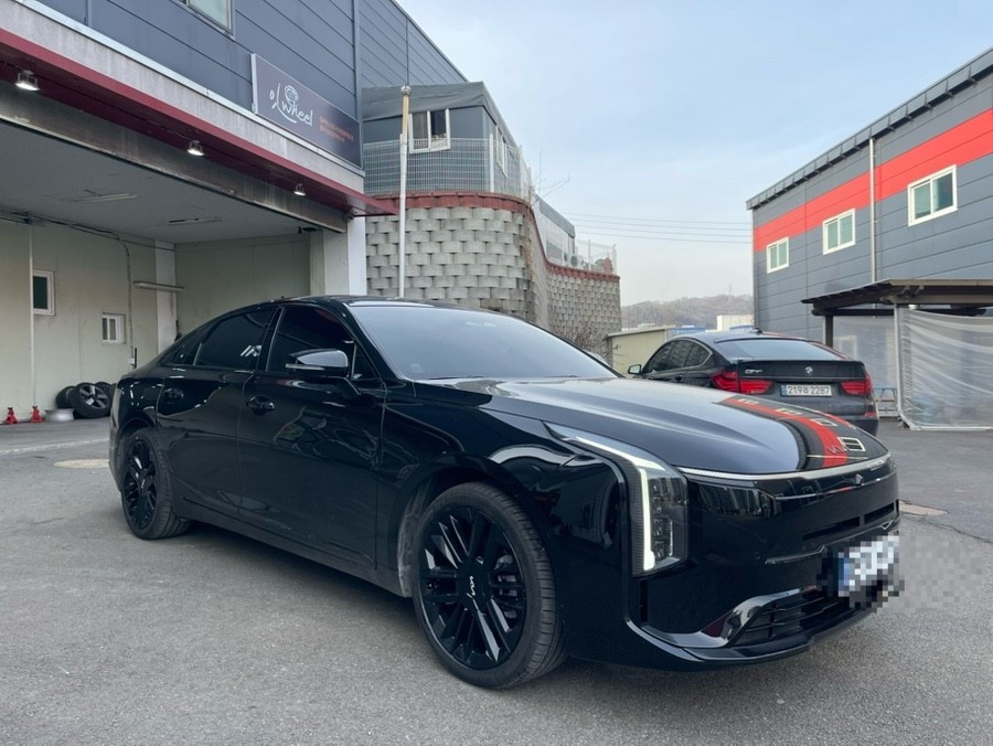 K8 F/L 유광블랙 휠도색