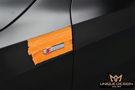 아우디A7전체랩핑 사틴블랙으로 더욱 포스있게 변신! / 의정부 신곡동