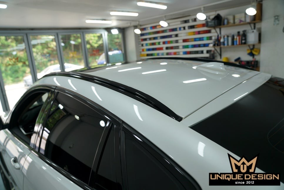 BMW X6 (F16) 크롬죽이기, 루프렉 랩핑.