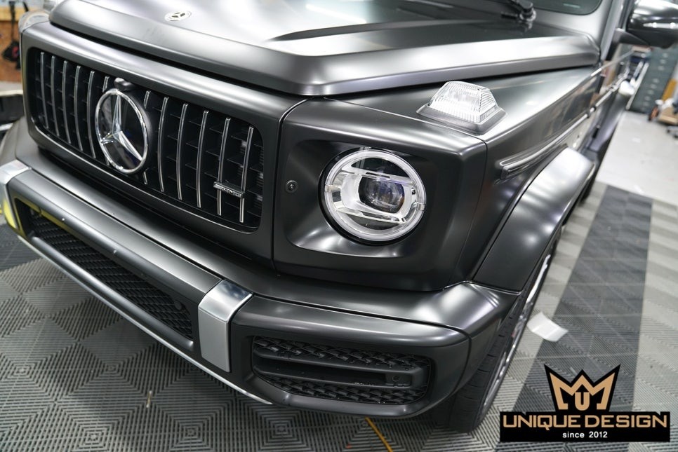 의정부전체랩핑 벤츠 G63AMG, 지바겐 최난이도 시공도 사틴블랙으로 완벽하게 / 의정부 신곡동