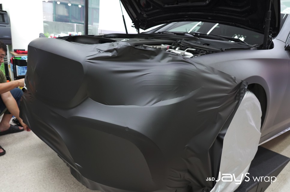 강남랩핑[제이스랩]:: 벤츠 E63 AMG 무광 다크그레이 전체랩핑/ LB필름 / 강남, 서초, 선릉