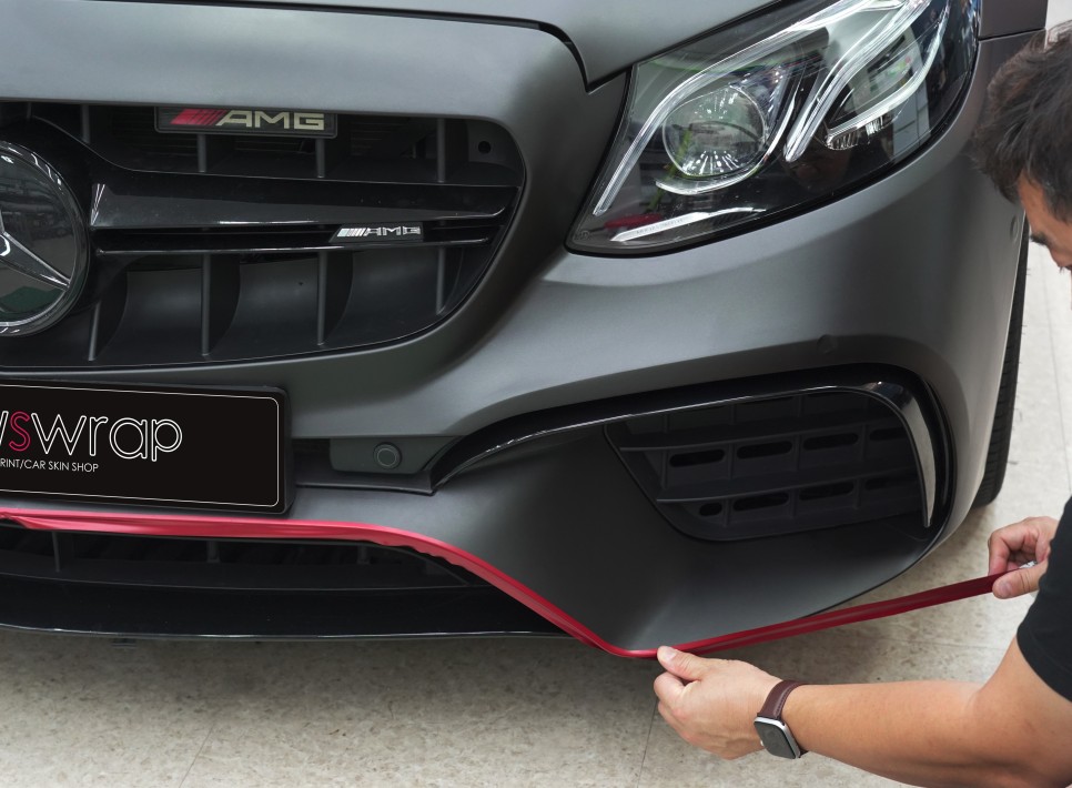 강남랩핑[제이스랩]:: 벤츠 E63 AMG 무광 다크그레이 전체랩핑/ LB필름 / 강남, 서초, 선릉